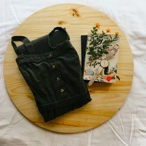 Maxi Olive Green overall Dress Sz XL